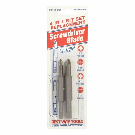 BWT 0.31 in. 4 in 1 Screwdriver Replacement Bit 2011732